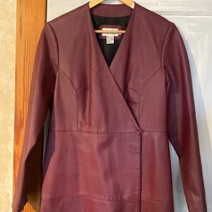 Leather Coat size m